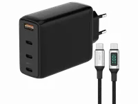 Chargeur Secteur GaN 65W 3 Ports USB-C & USB-A - Noir - 3