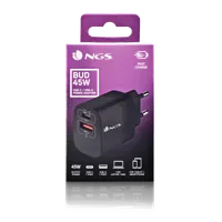 NGS BUD 45W Universel Noir Secteur Charge rapide Intérieure - 6