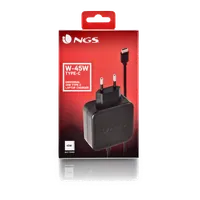 NGS ﻿﻿W-45W TYPEC Ordinateur portable, Smartphone, Tablette Noir Secteur Intérieure - 5