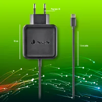 NGS ﻿﻿W-45W TYPEC Ordinateur portable, Smartphone, Tablette Noir Secteur Intérieure - 8