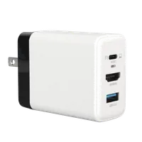 Chargeur Secteur GaN 65W 3 Ports USB-C/USB-A Pliable - 1