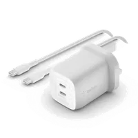 Chargeur Secteur USB-C 65W GaN Double Sortie avec Câble Rétractable - 2