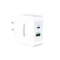 TooQ TQWC-2SC03WT - Chargeur Secteur Universel Blanc Charge Rapide