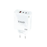 TooQ TQWC-GANQC2PD65WT - Chargeur Secteur Rapide Universel Blanc