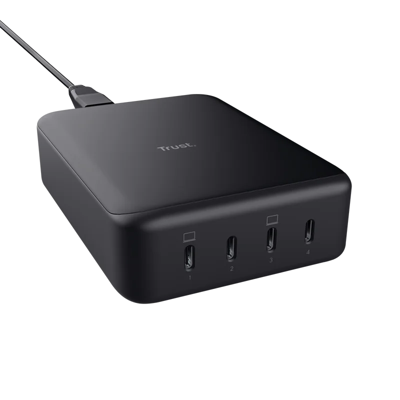 Trust Maxo - Chargeur de bureau GaN 240W 4 ports USB-C