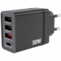 Verbatim Chargeur USB mural 4 ports 30 W - Noir