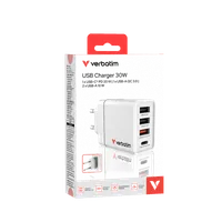 Verbatim 49700 - Chargeur Secteur Universel Blanc Rapide
