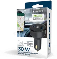 Chargeur Allume-Cigare Gembird 4 Ports USB 48W Noir - 2