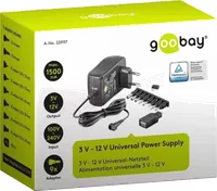 Chargeur Secteur Universel Goobay 12W, Tension Variable 3-12V avec 11 Embouts - 2