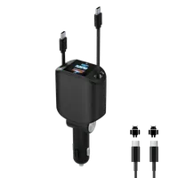 Chargeur Allume-Cigare USB 2-en-1 avec Power Bank Intégrée et Câble Micro-USB Rétractable - 4