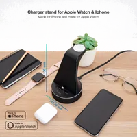 TooQ TQCD02L - Chargeur sans fil rapide USB pour Smartphone et Smartwatch - 2