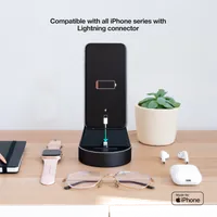 TooQ TQCD02L - Chargeur sans fil rapide USB pour Smartphone et Smartwatch - 3