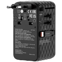 Verbatim Charge 'n' Travel 70W Universel Noir Secteur Charge rapide Intérieure