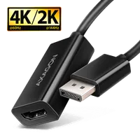 Axagon RVD-HI20N câble vidéo et adaptateur 0,15 m DisplayPort HDMI Noir - 1