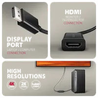 Axagon RVD-HI20N câble vidéo et adaptateur 0,15 m DisplayPort HDMI Noir - 2