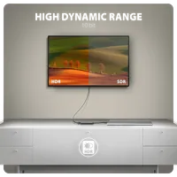 Axagon RVC-HI8KPD - Adaptateur USB-C vers HDMI 2.1 8K HDR10+ avec Power Delivery 100W - 5