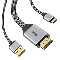 Adaptateur USB-C vers DisplayPort 4K 60Hz - 2m - Noir - 2