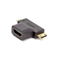 Adaptateur D2 Diffusion 2-en-1 Micro HDMI / Mini HDMI vers HDMI Femelle - Noir - 4