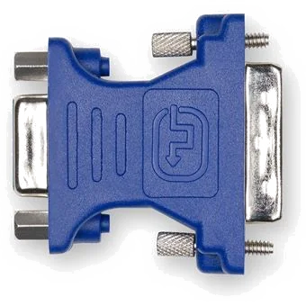 Adaptateur DVI-I Mâle vers VGA Femelle - D2 Diffusion Bleu