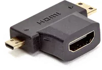 Adaptateur HDMI Coudé à 90° Noir - Connecteur Or - 2