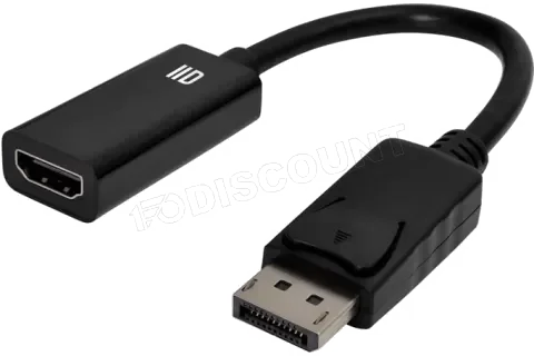 Adaptateur DisplayPort Mâle vers HDMI Femelle 1.3 - 15cm Noir