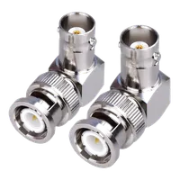 Adaptateur Coaxial Mâle vers F Femelle Coudé 90° - 2