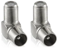 Adaptateur Coaxial Mâle vers F Femelle Coudé 90° - 4