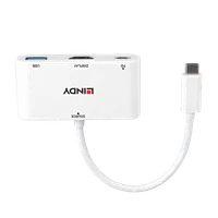 Lindy Convertisseur USB 3.2 Type C vers HDMI avec port USB Type A et Power Delivery - 2