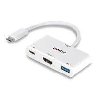 Lindy Convertisseur USB 3.2 Type C vers HDMI avec port USB Type A et Power Delivery - 5