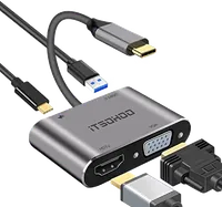 Adaptateur USB-C 3 en 1 vers HDMI 4K avec USB-A et USB-C Power Delivery - 4