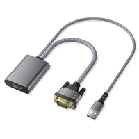 Convertisseur HDMI vers VGA 1080p avec Audio - Noir 15cm - 1