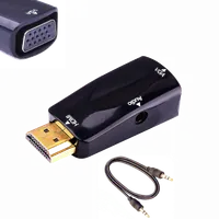 Convertisseur HDMI Mâle vers VGA Femelle - 15cm - Noir - 4