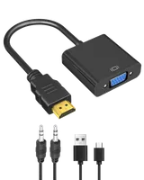 Convertisseur HDMI Mâle vers VGA Femelle 0.15m Noir - 2