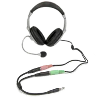 StarTech.com Adaptateur pour casque avec prises pour écouteur et microphone séparées - Mini-Jack 3,5mm 1x (M) 2x (F) - Noir - 4