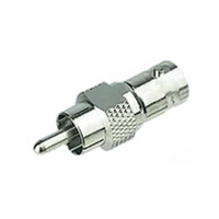 Connecteur RCA Mâle à Souder Métal Or/Blanc