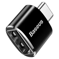 Adaptateur OTG USB-C vers Micro USB Baseus Noir - Connectivité Universelle - 1
