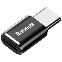 Adaptateur OTG USB-C vers Micro USB Baseus Noir - Connectivité Universelle - 2