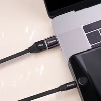 Adaptateur OTG USB-C vers Micro USB Baseus Noir - Connectivité Universelle - 3