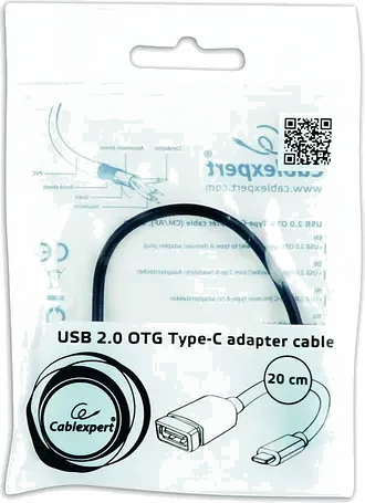 Adaptateur USB-C vers USB-A 2.0 OTG 20cm - Gembird