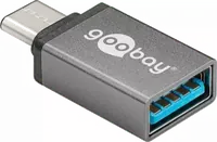 Adaptateur USB 3.0 Type-C OTG Goobay vers USB Type-A - Gris - 1