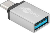Adaptateur USB 3.0 Type-C OTG Goobay vers USB Type-A - Gris - 3