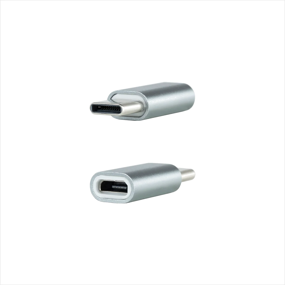 Nanocable 10.02.0011 - Adaptateur USB C Mâle vers Micro USB Femelle Gris
