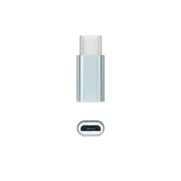 Nanocable 10.02.0011 - Adaptateur USB C Mâle vers Micro USB Femelle Gris - 2
