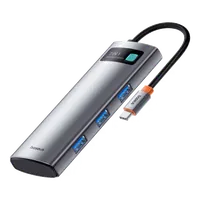 Hub USB-C 7-en-1 Baseus Metal Gleam - Gris - 2