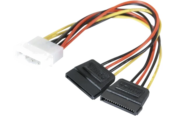 Adaptateur d'alimentation Goobay Molex vers 2x SATA - 15 cm