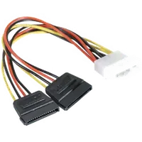 Adaptateur d'alimentation Goobay Molex vers 2x SATA - 15 cm - 2