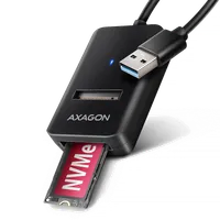 Axagon ADM2-AM USB-A 10Gbps - M.2 NVMe & SATA SSD adaptér, kabelis USB-A 10cm Enceinte ssd Noir - 1