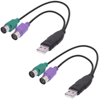 Adaptateur USB vers Double PS/2 Clavier et Souris - 3