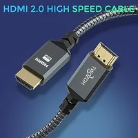 Câble HDMI 2.0 Baseus 2m - Noir, Tressage Nylon - 4K@60Hz - 4