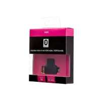 Adaptateur D2 Diffusion Micro HDMI / Mini HDMI Mâle vers HDMI Femelle - Fiches Or - 4